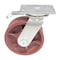 Vestil Ductile Steel V-Groove Swivel With 4-Position Lock Caster 8 In. Diameter x 3 In. Width Red CST-CI-VG-8X3-S-4L - alternate 2